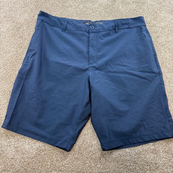 Hang Ten Other - Hang Ten Men's Hybrid Shorts 38 Navy Blue Striped Stretch Board Skater Surf
